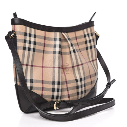 Burberry Haymarket Check Hartham Shoulder Bag Chocolate 3 of 13