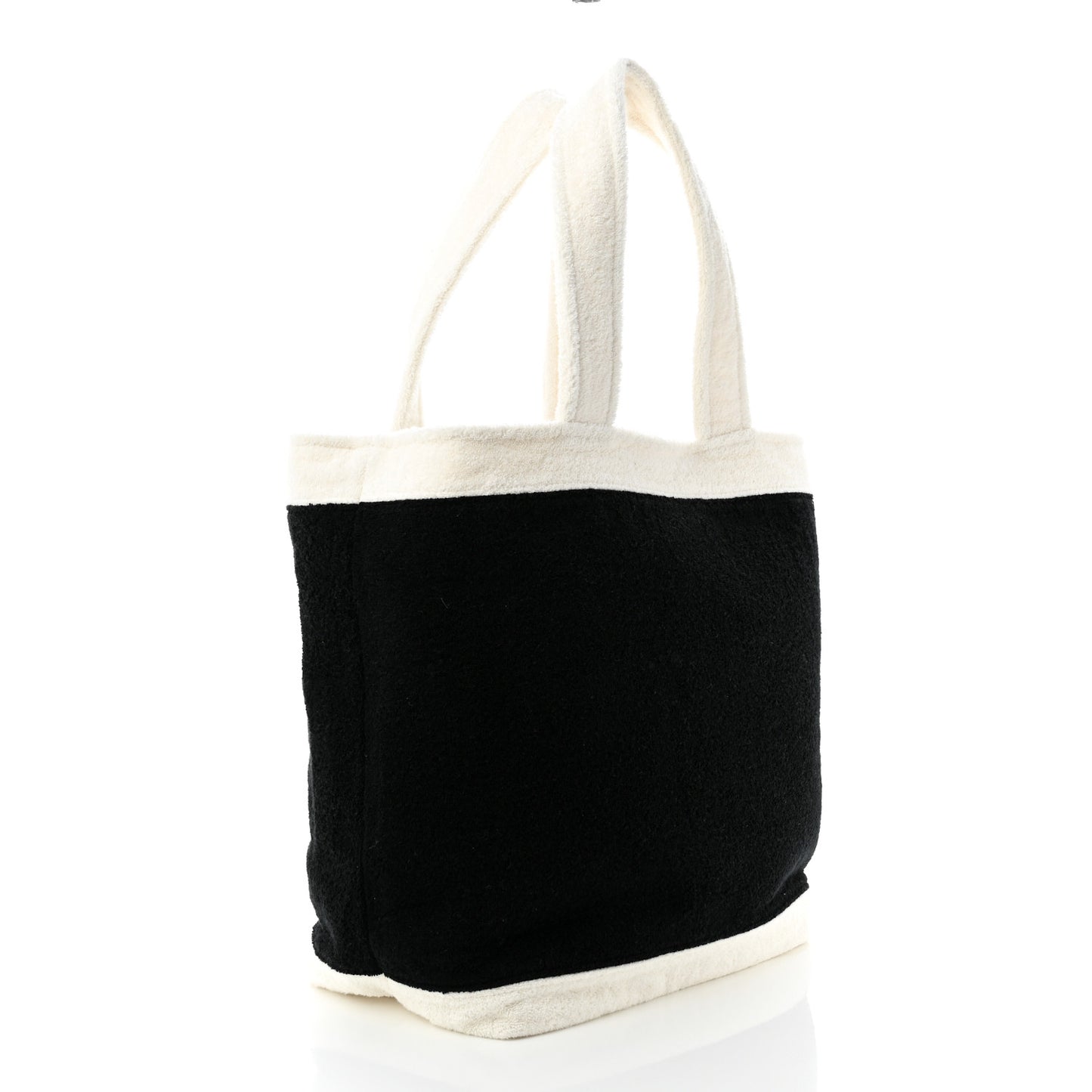 Terry Cotton CC Beach Tote Towel Set Black White