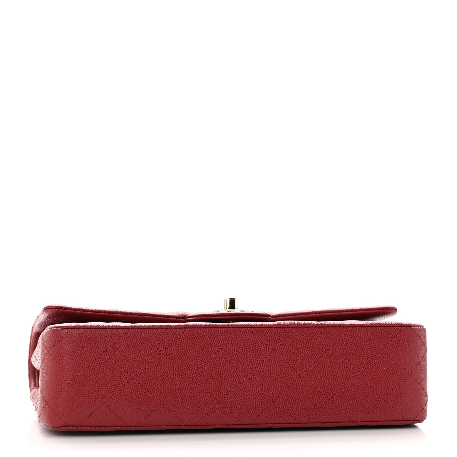 Chanel Caviar Quilted Medium Double Flap Dark Red 4 of 11