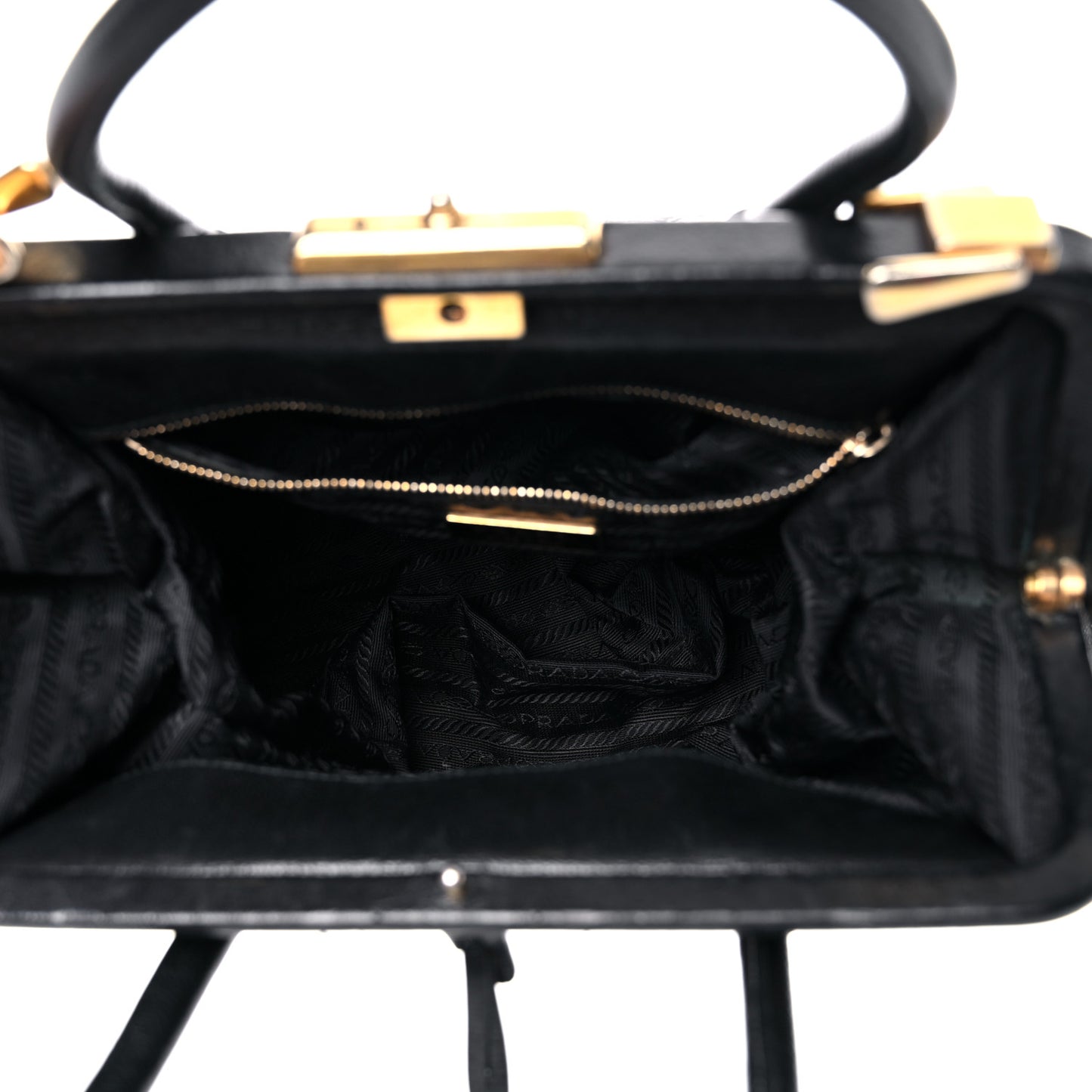 Goatskin Cerniera Doctor Bag Black