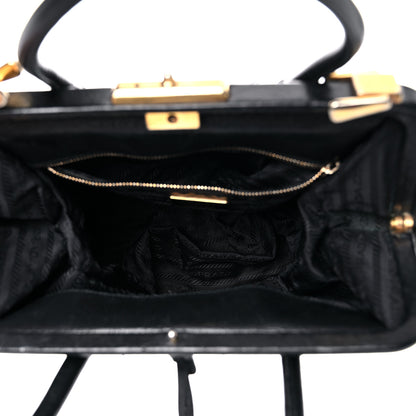 Prada Goatskin Cerniera Doctor Bag Black 5 of 42