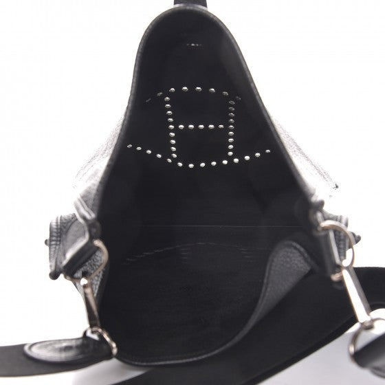 Hermes Taurillon Clemence Evelyne III GM Black 18 of 19