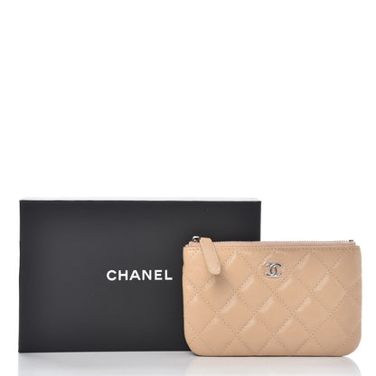 Chanel Caviar Quilted Small Cosmetic Case Beige 10 of 10