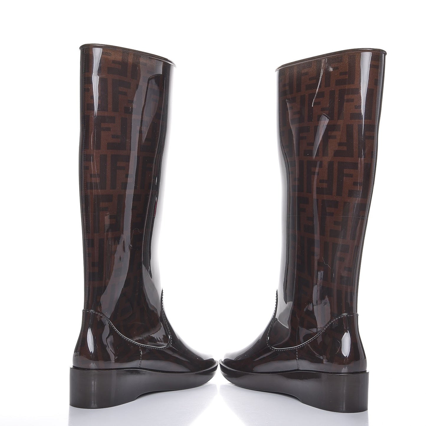 Rubber FF Rain Boots 36 Brown