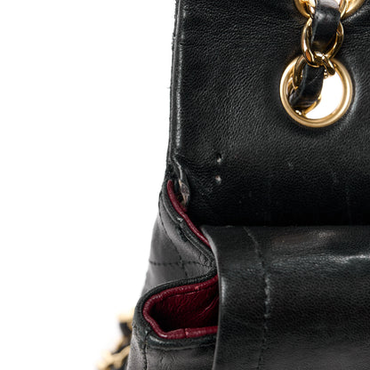 Chanel Lambskin Quilted Medium Double Flap Black 14 of 14