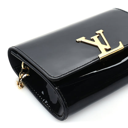 Louis Vuitton Patent Chain Louise PM Black Black 7 of 9