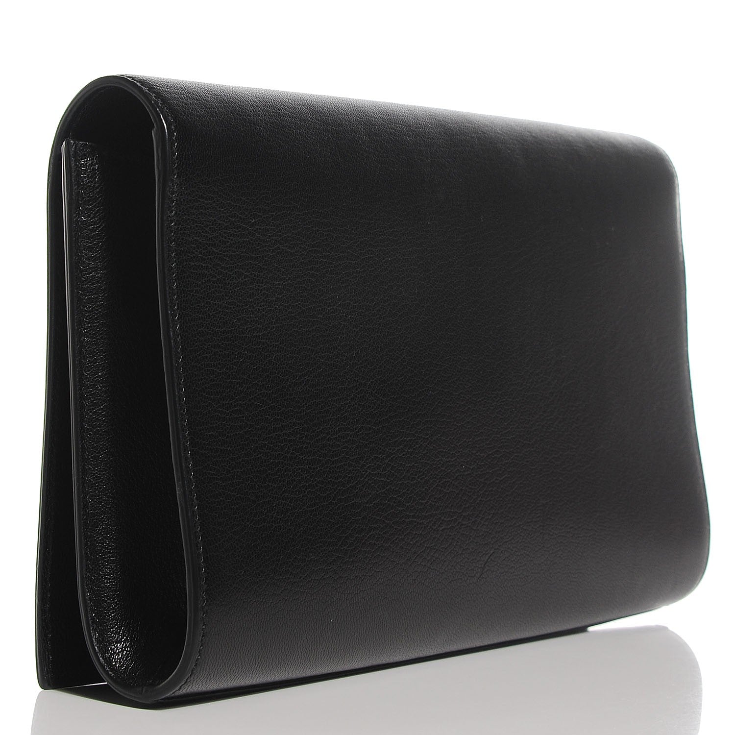Saint Laurent Calfskin Monogram Large Belle De Jour Clutch Black 3 of 7