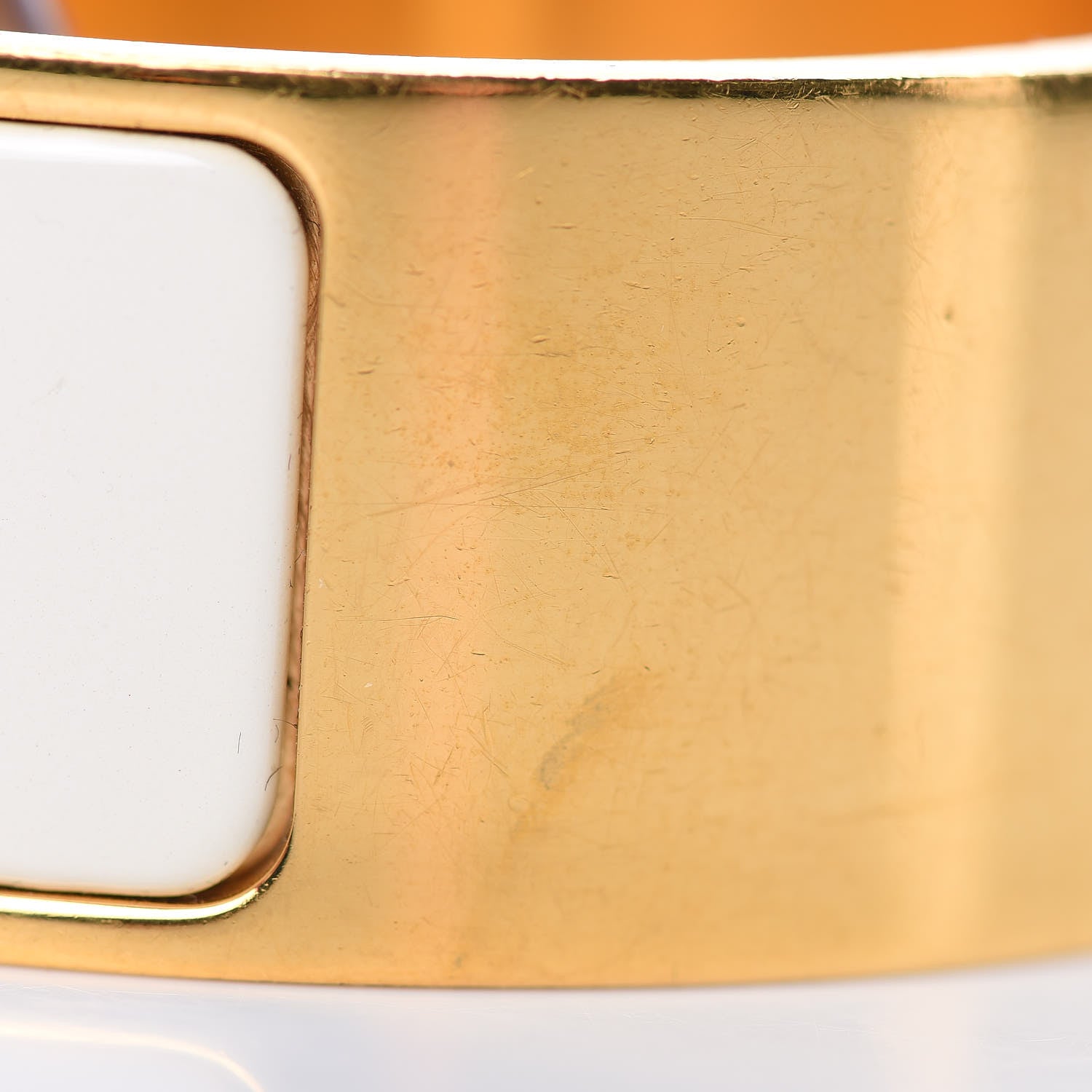 Hermes Enamel Wide Clic Clac H Bracelet PM Craie 8 of 9