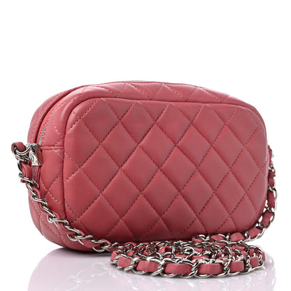 Chanel Lambskin Quilted Small Timeless Camera Case Pink 3 of 9
