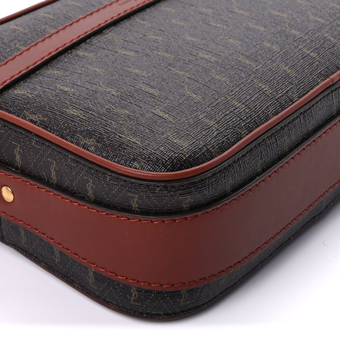 Canvas Smooth Calfskin Le Monogramme Camera Bag  Chestnut