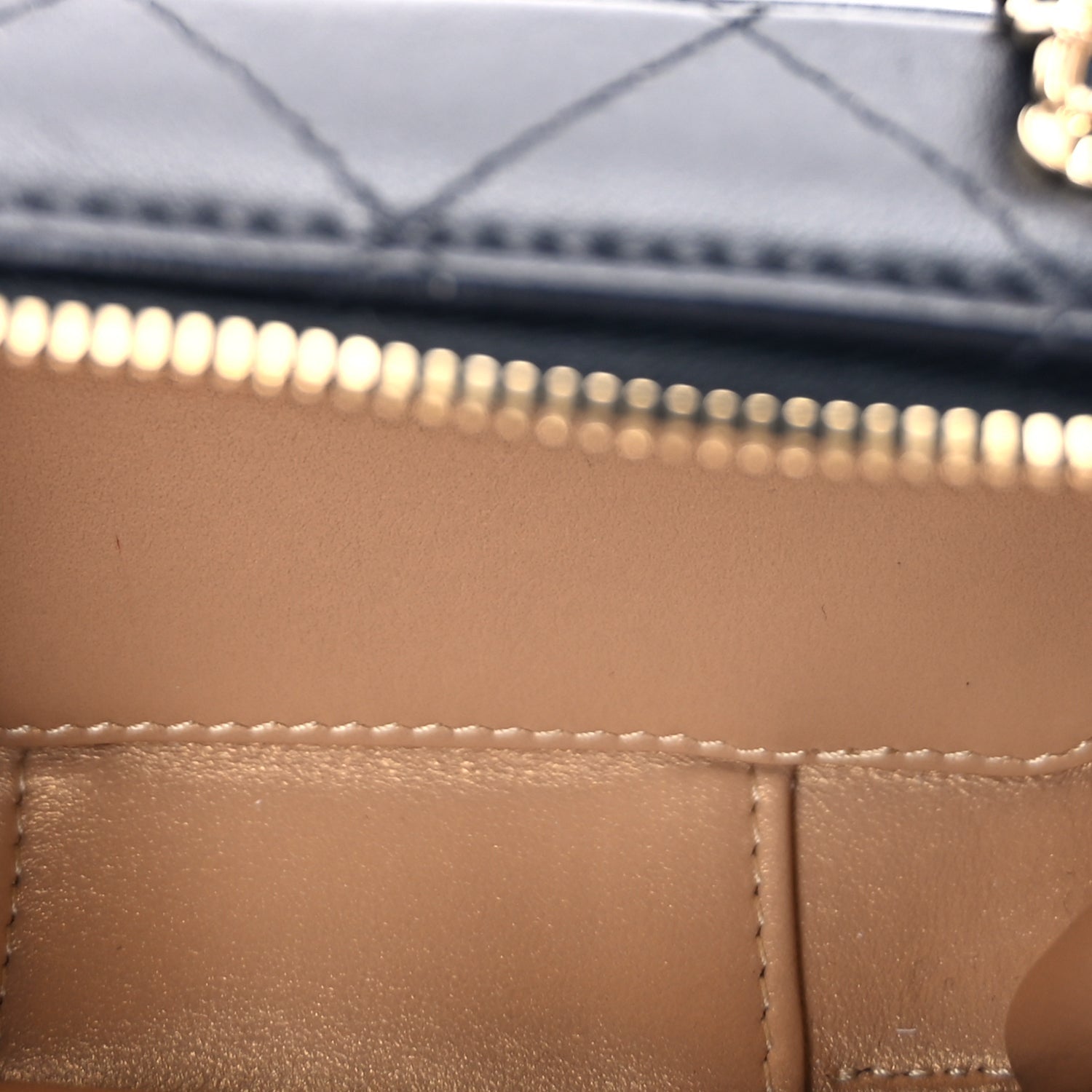 Chanel Lambskin Quilted Mini Golden Plate Clutch With Chain  Black 5 of 9