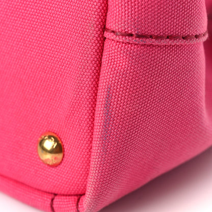 Prada Canapa Small Logo Tote Peonia Peonia 9 of 9