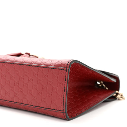 Gucci Microguccissima Medium Emily Chain Shoulder Bag Red 10 of 12
