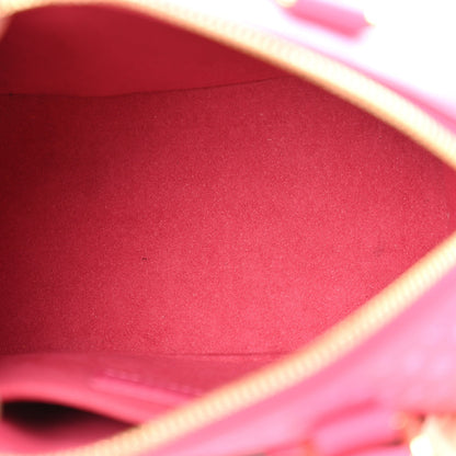 Louis Vuitton Calfskin Nanogram Embossed Speedy Bandouliere 20 Rose 5 of 7