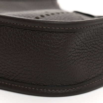 Hermes Taurillon Clemence Evelyne TPM Chocolate 19 of 21