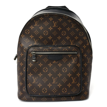 Louis Vuitton Monogram Macassar Josh NM Backpack Black 1 of 8