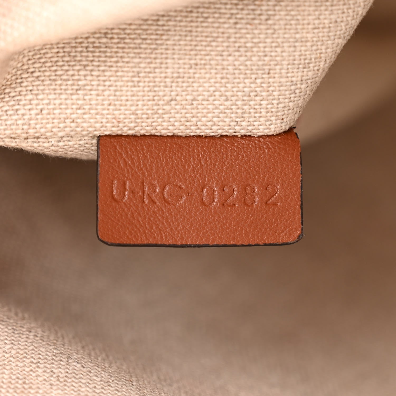 Celine Canvas Smooth Calfskin Logo Bucket 16 Bag Khaki Beige Tan 9 of 13