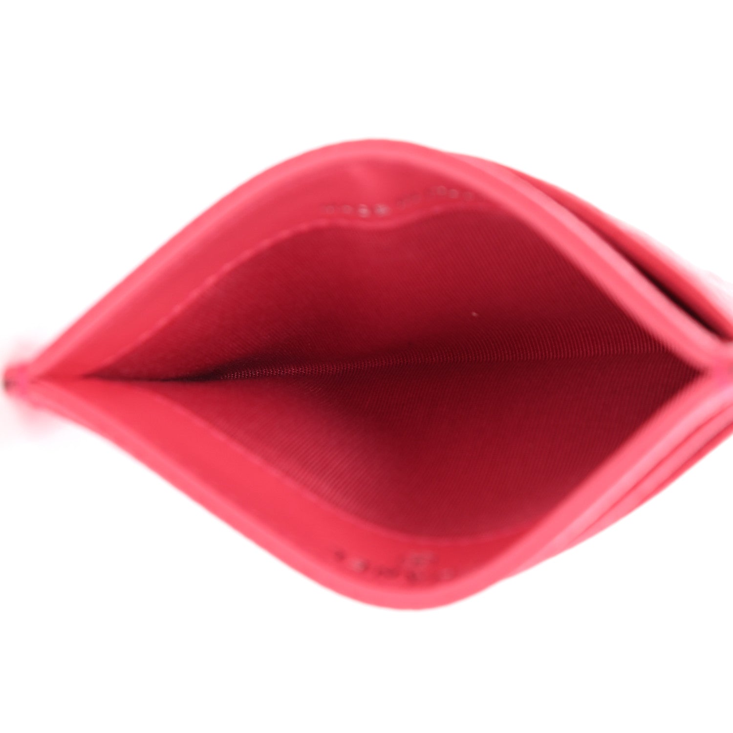 Chanel Caviar Camellia Embossed Card Holder Pink 5 of 9