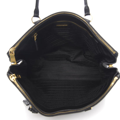 Prada Saffiano Lux Extra Large Galleria Double Zip Tote Black 4 of 10