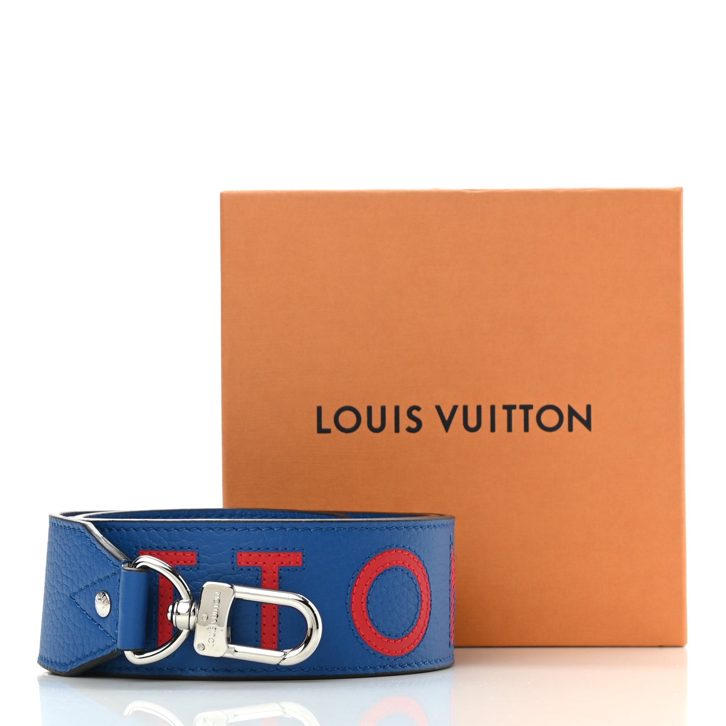 Taurillon Bandouliere Shoulder Strap Blue