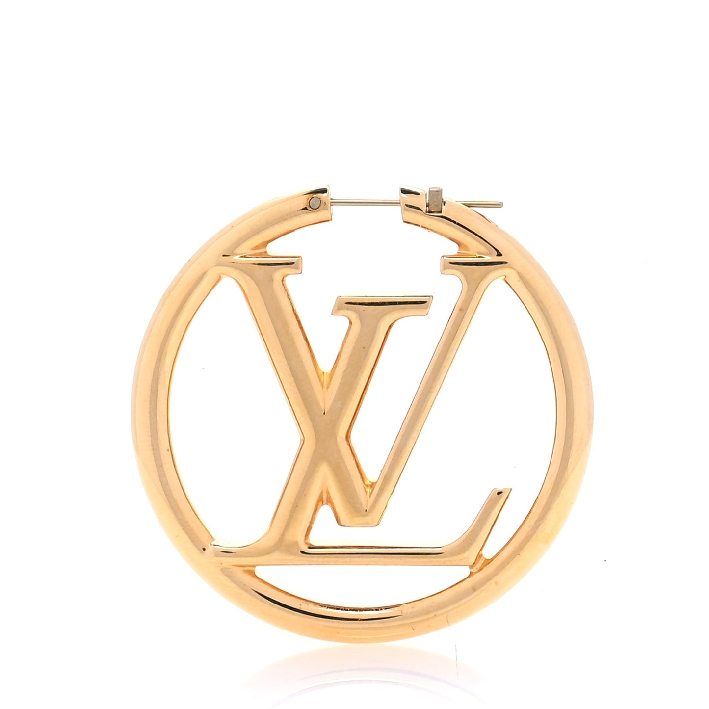 Metal Louise Hoop Earrings  Gold