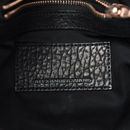 Alexander Wang Pebbled Lambskin Rockie Black Gold Hardware 9 of 10