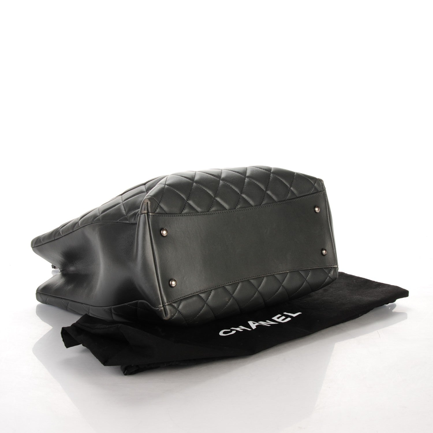 Chanel Lambskin Quilted Trendy CC Shopping Tote Grey 4 of 8