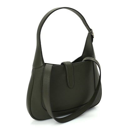 Gucci Grained Calfskin Medium Jackie 1961 Hobo  Forest Green 2 of 8