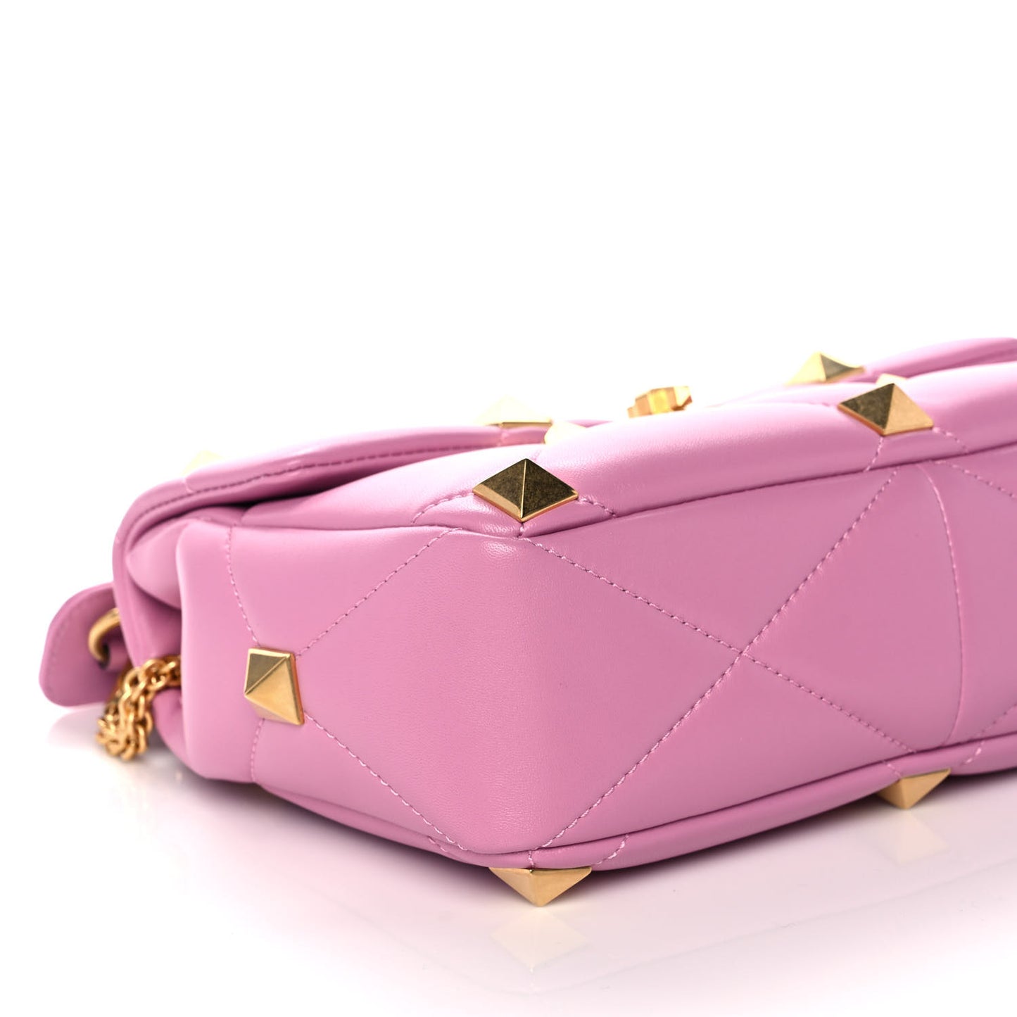 Nappa Large Roman Stud Shoulder Bag Giacinto