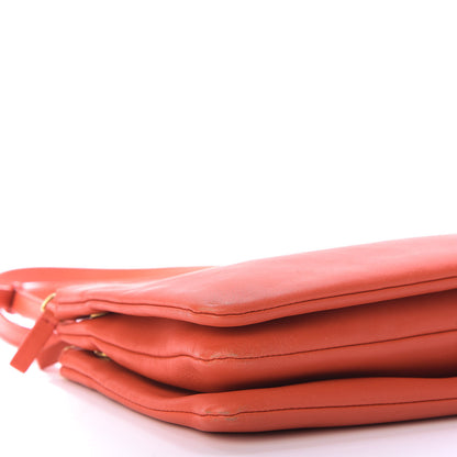 Celine Lambskin Small Trio Crossbody Bag Light Ruby 6 of 9