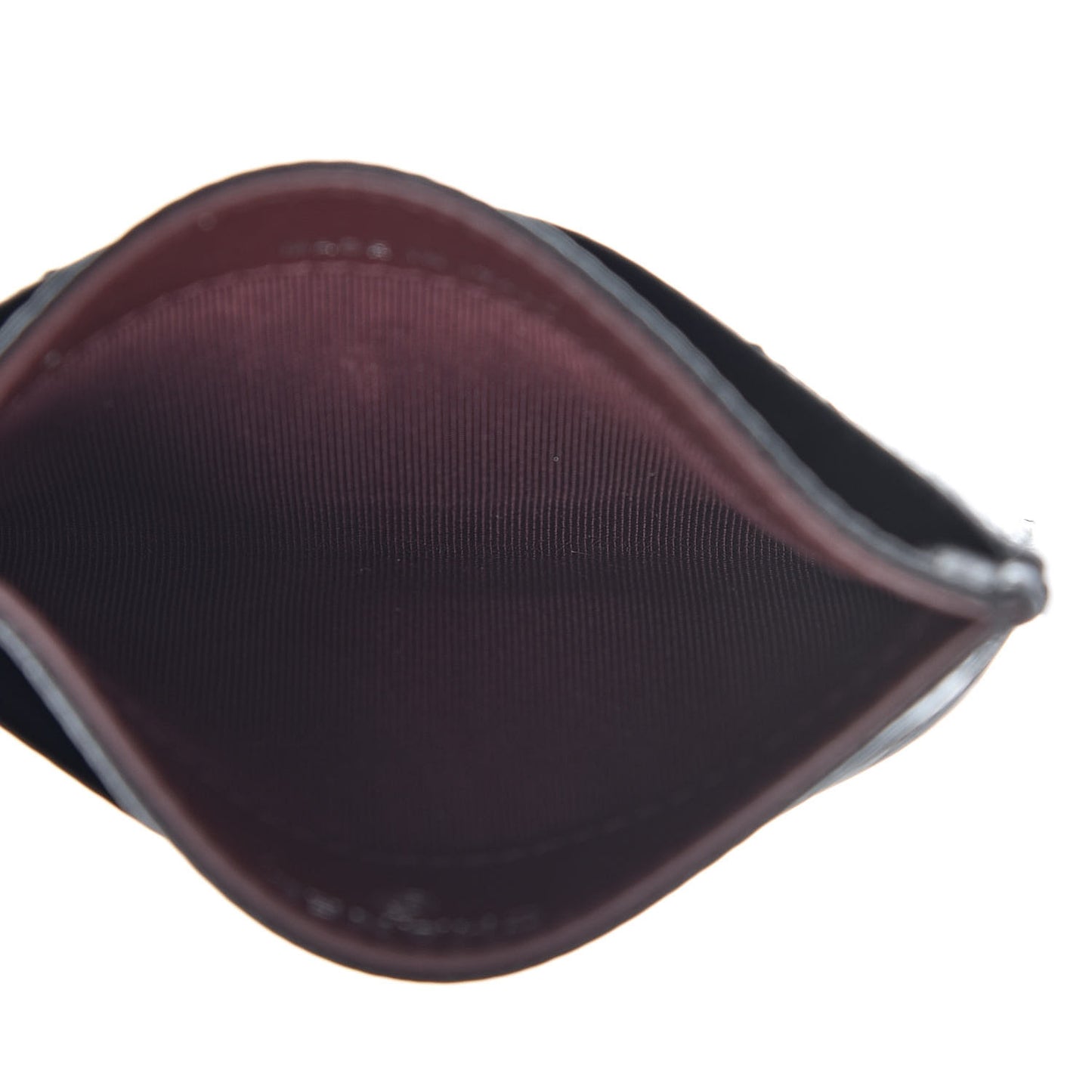 Caviar Quilted Card Holder Black