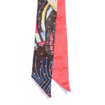 Hermes Silk Plumetis Twilly Rose 2 of 3