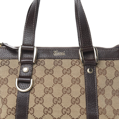 Gucci Monogram Small Abbey Tote Dark Brown 10 of 10