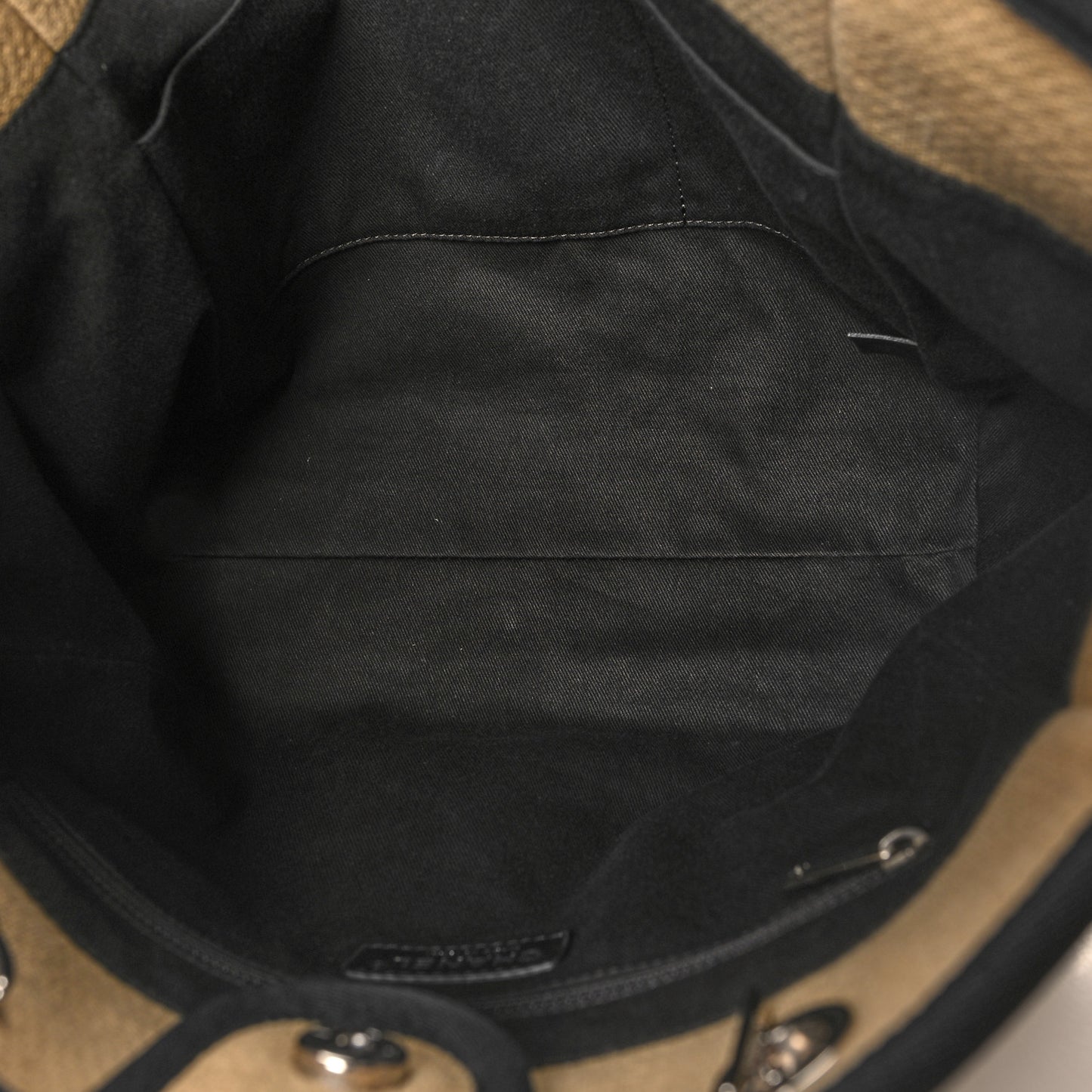 Canvas Small Deauville Tote Beige Black