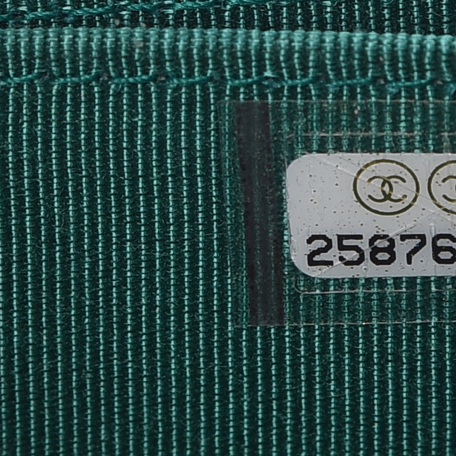 Chanel Metallic Caviar Quilted Zip Coin Purse Green 7 of 8