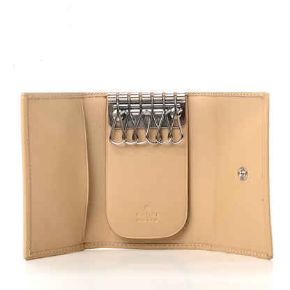 Gucci Calfskin Square G 6 Key Holder Case Beige 4 of 4