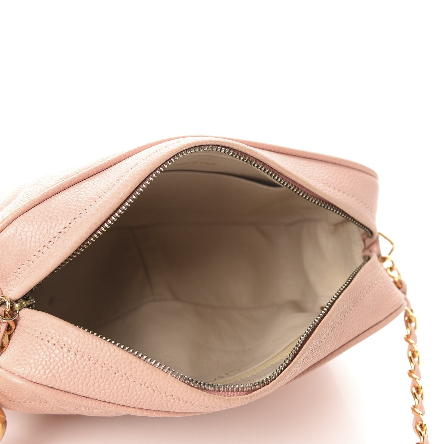 Caviar Quilted Small CC Camera Case Pink