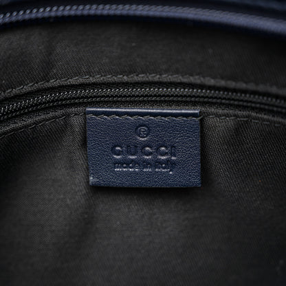 Gucci GG Plus Monogram Medium Flat Messenger Bag Navy 6 of 10