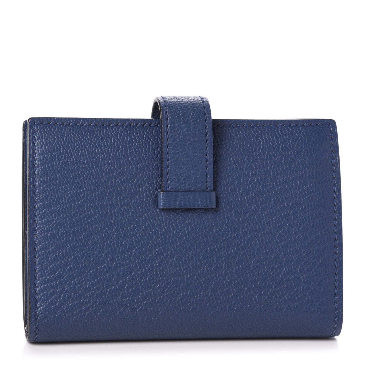 Chevre Mysore Mini Bearn Wallet Bleu Agate