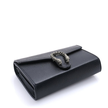 Gucci Calfskin Mini Dionysus Chain Wallet  Black 3 of 7