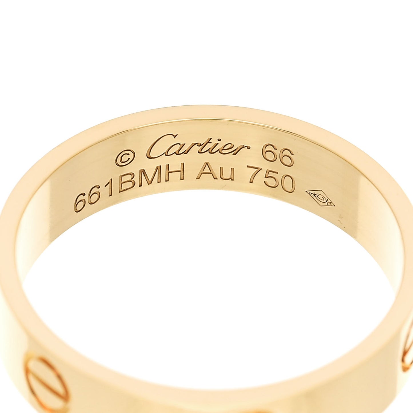 18K Yellow Gold 5.5mm LOVE Ring 66 11.5