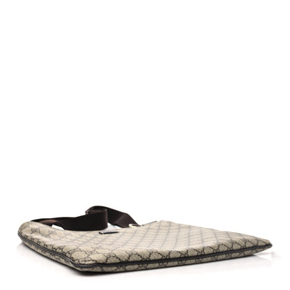 Gucci GG Supreme Monogram Medium Flat Messenger Bag Dark Brown 4 of 10