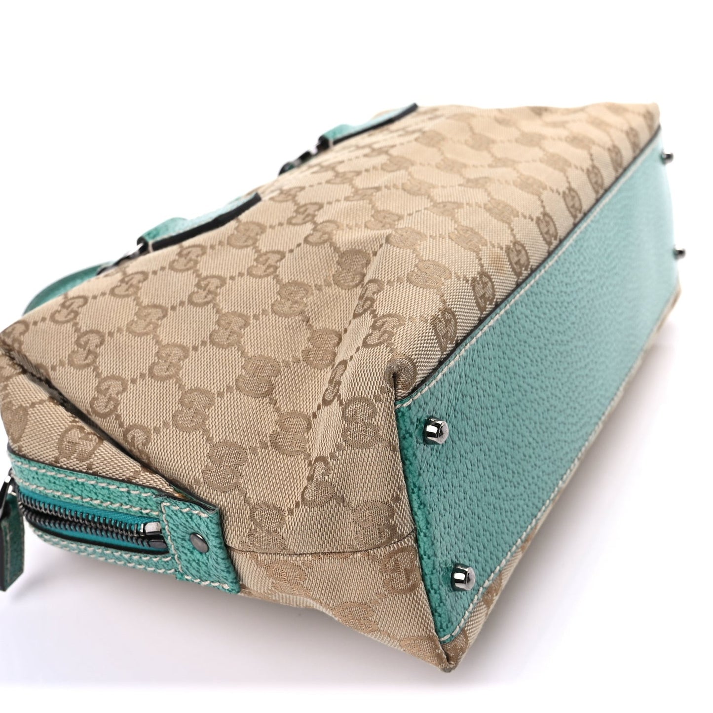 Monogram Small Boston Turquoise