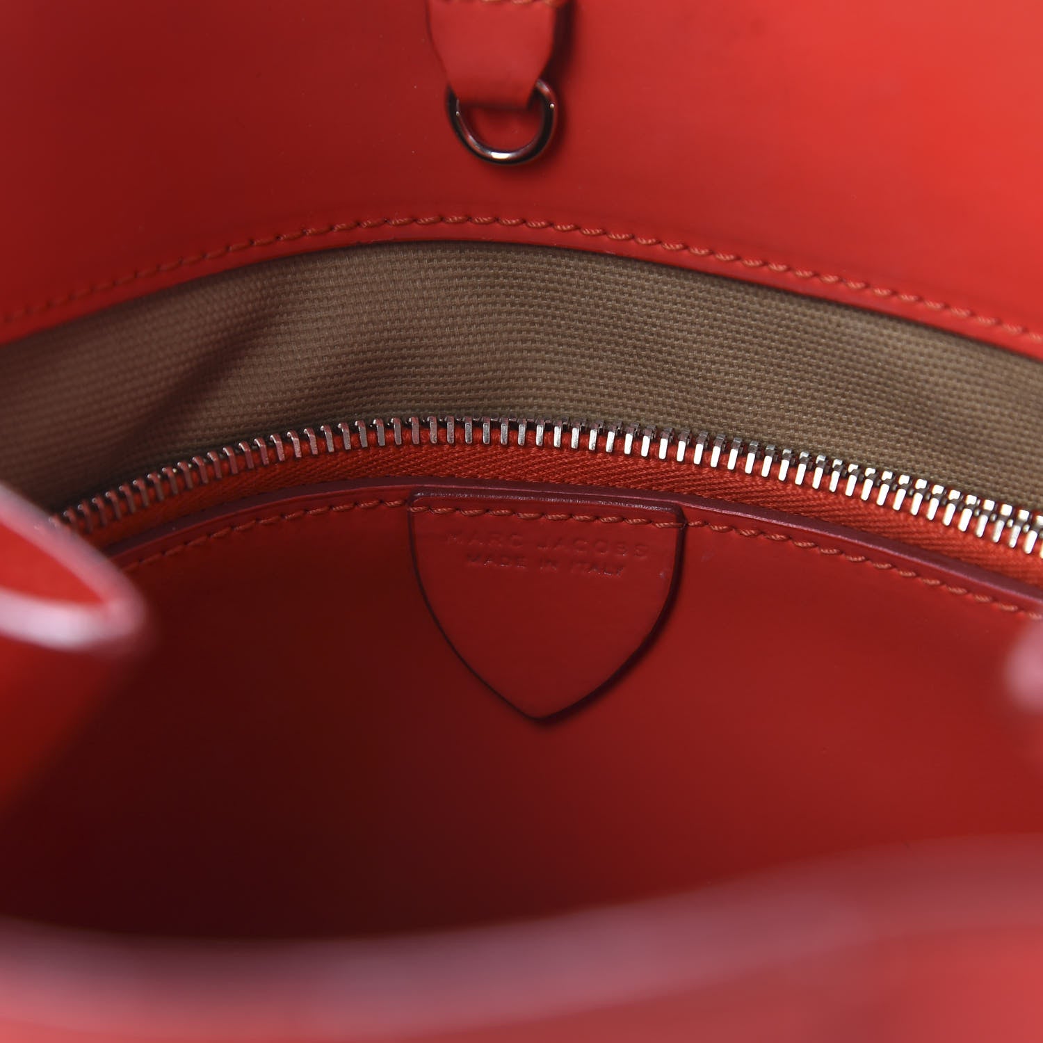 Marc Jacobs Calfskin Coated Rubber Shiela Tote Flame 8 of 10