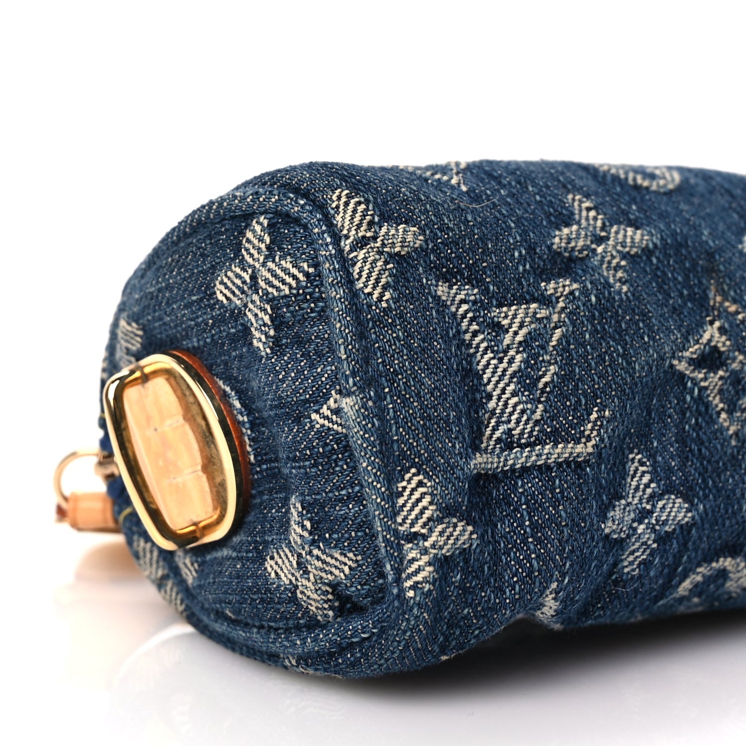 Louis Vuitton Monogram Denim Pochette Speedy PM Key Holder Blue 7 of 8