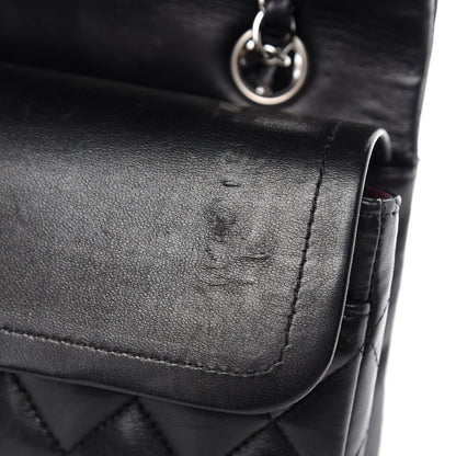 Chanel Lambskin Quilted Medium Double Flap Black 11 of 18