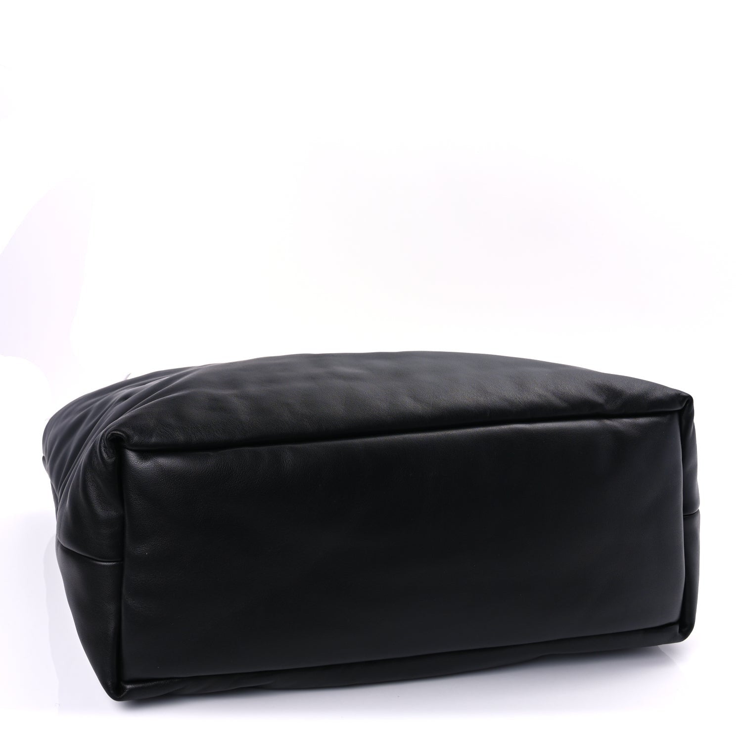Saint Laurent Lambskin Wide Puffer Tote Black 3 of 8