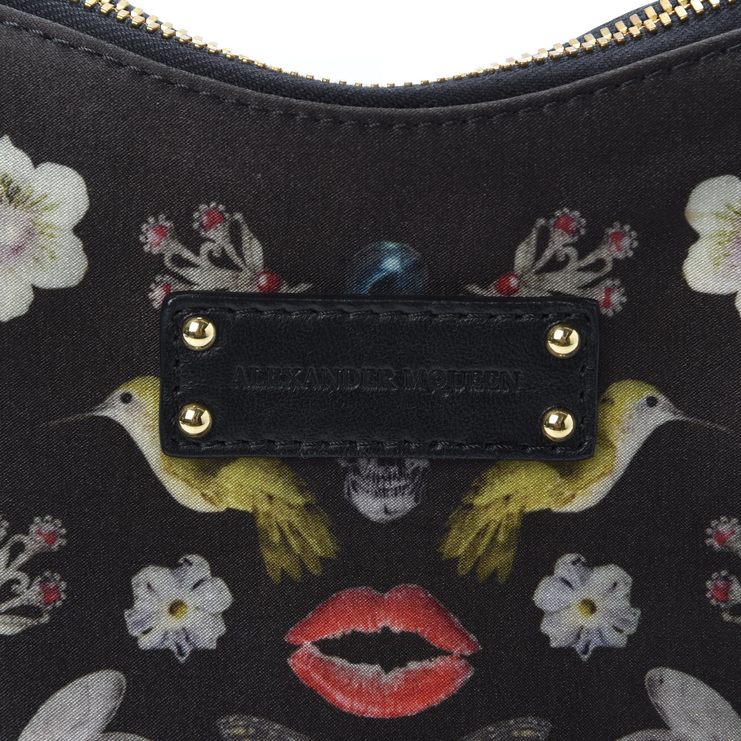 Alexander McQueen Silk Obsessions De Manta Clutch Black 9 of 9