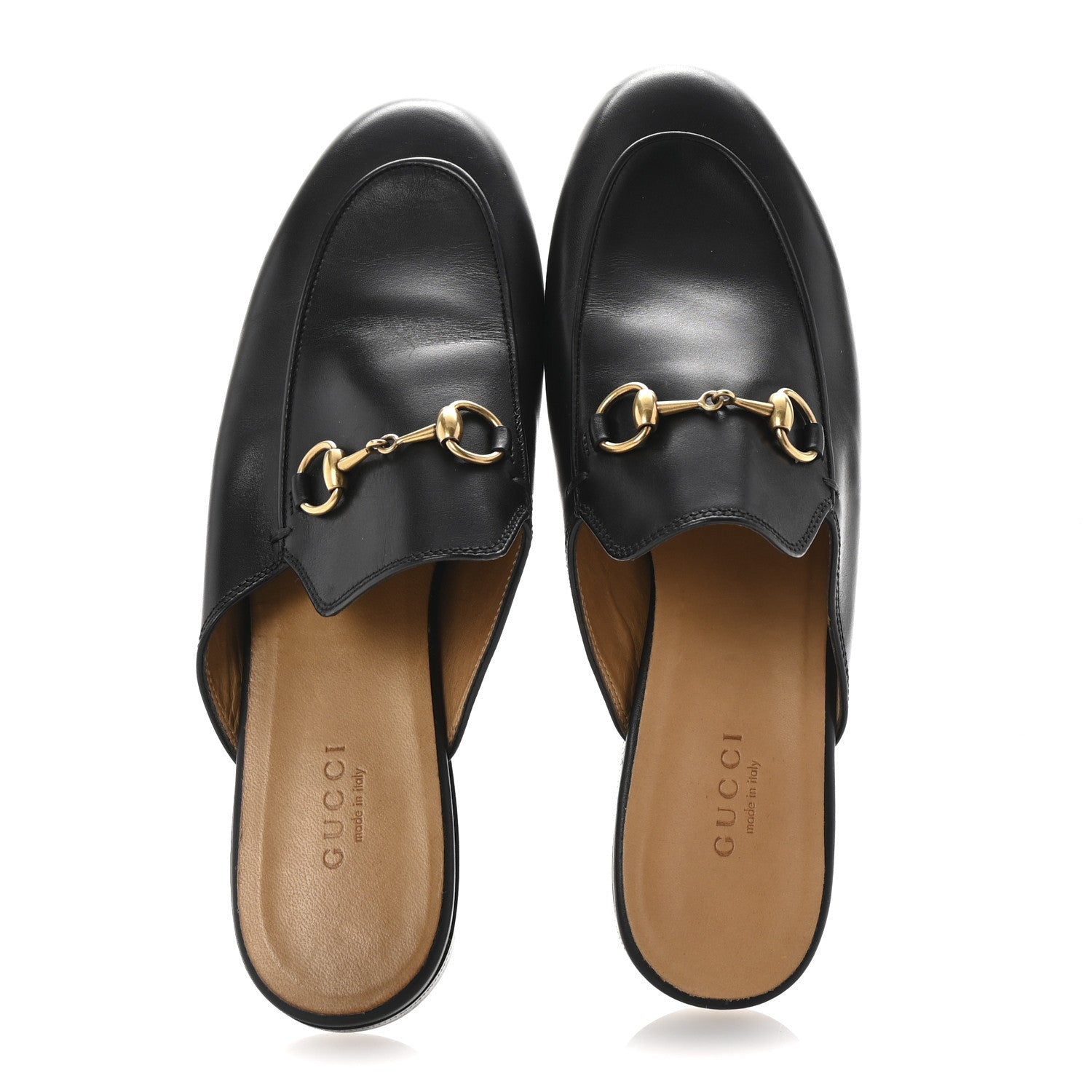 Gucci Calfskin Womens Princetown Slippers 37 Black 2 of 7