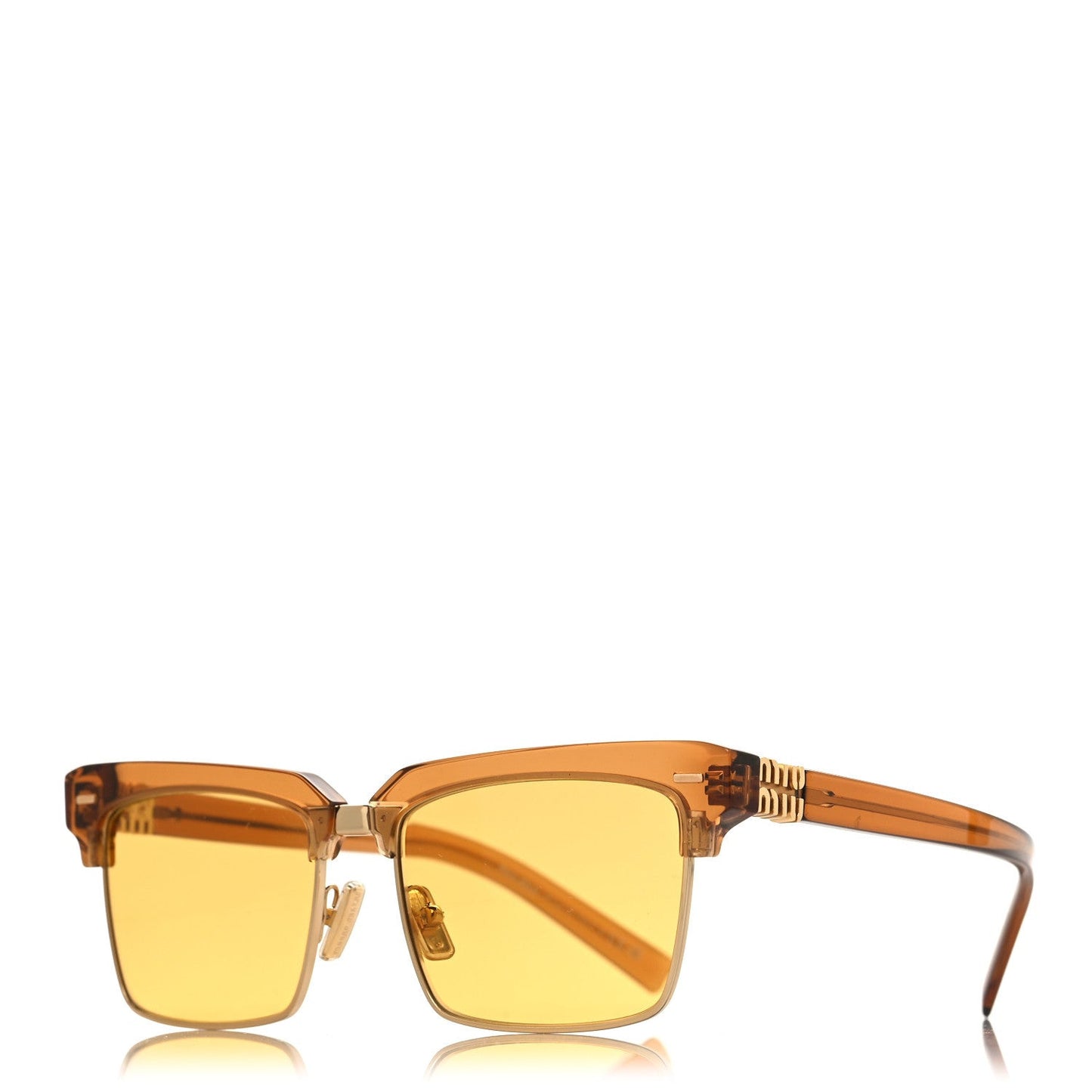 Acetate Square SMU10Z Sunglasses Transparent Caramel